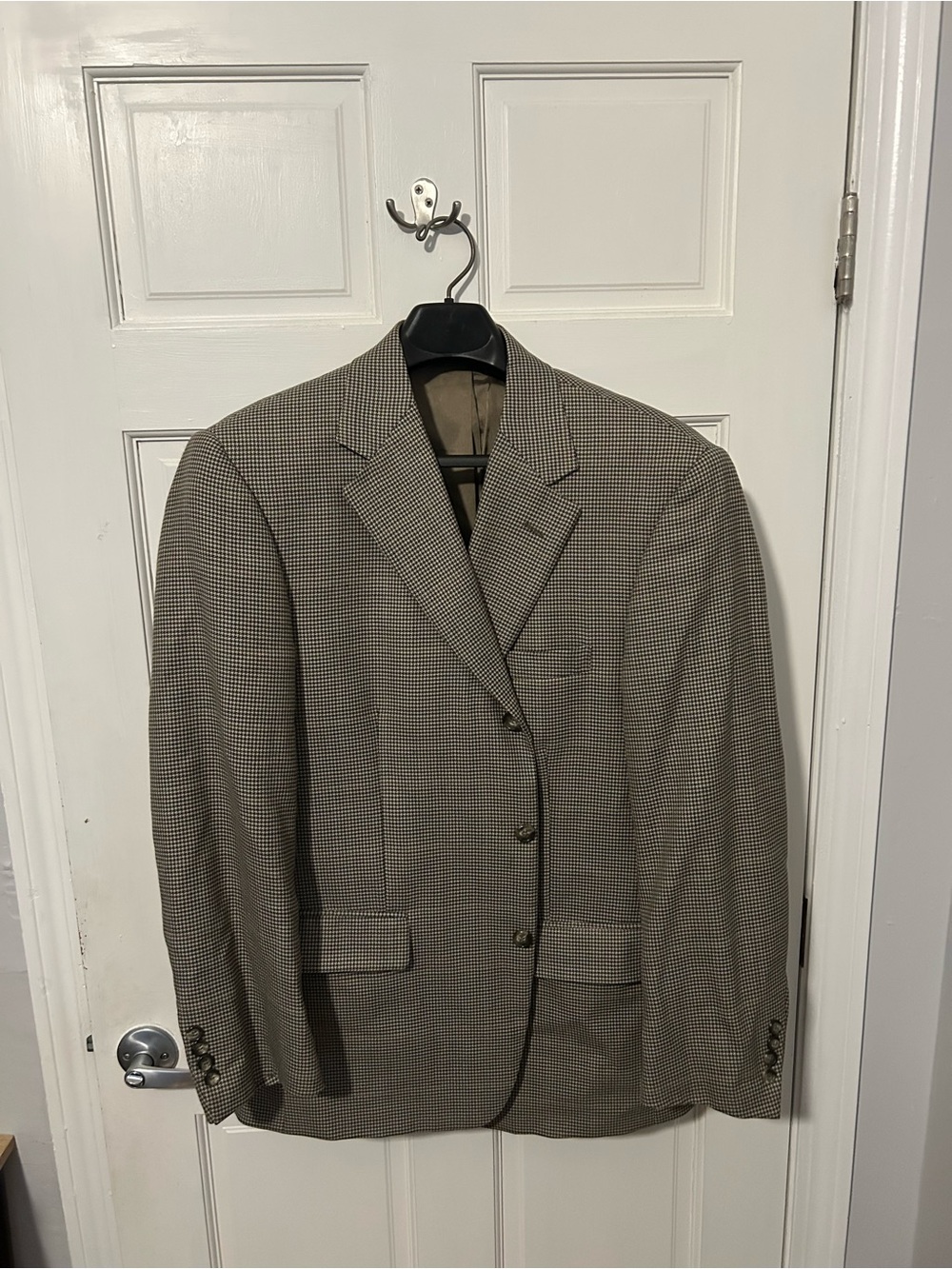 Brooks Brothers Tan Brown Glen Plaid 44R Sport Coat